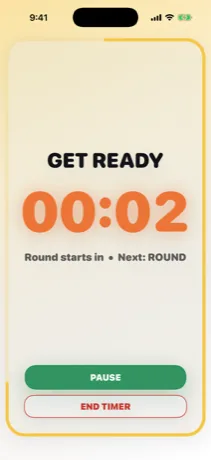 Get Ready phase, shown in yellow